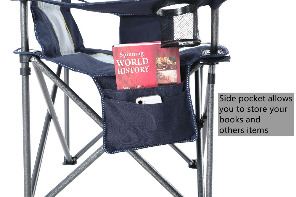Portable Heavy Duty Camping Chair with Cup Holder