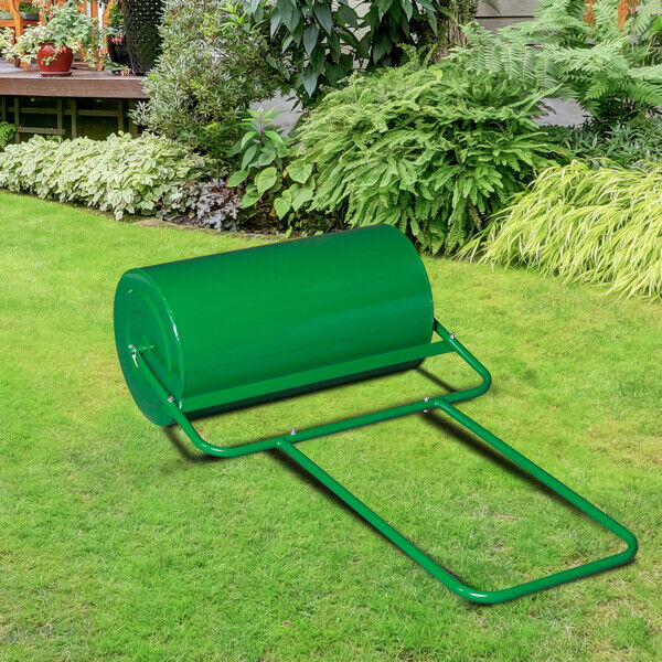 Heavy Duty Steel Lawn Yard Grass Turf Sod Roller 24"