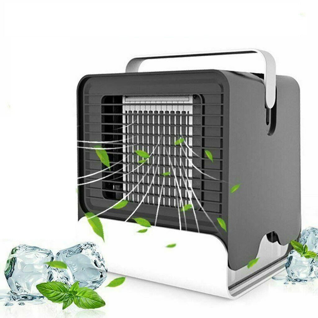 Portable Mini Air Conditioner | Ultra-Portable Car AC System, Quiet 4-Blade Design & Ideal for Home, Office, and Travel Use