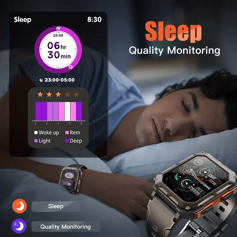 Indestructible Smart Watch - #2024 Upgraded Rugged Smart Watch