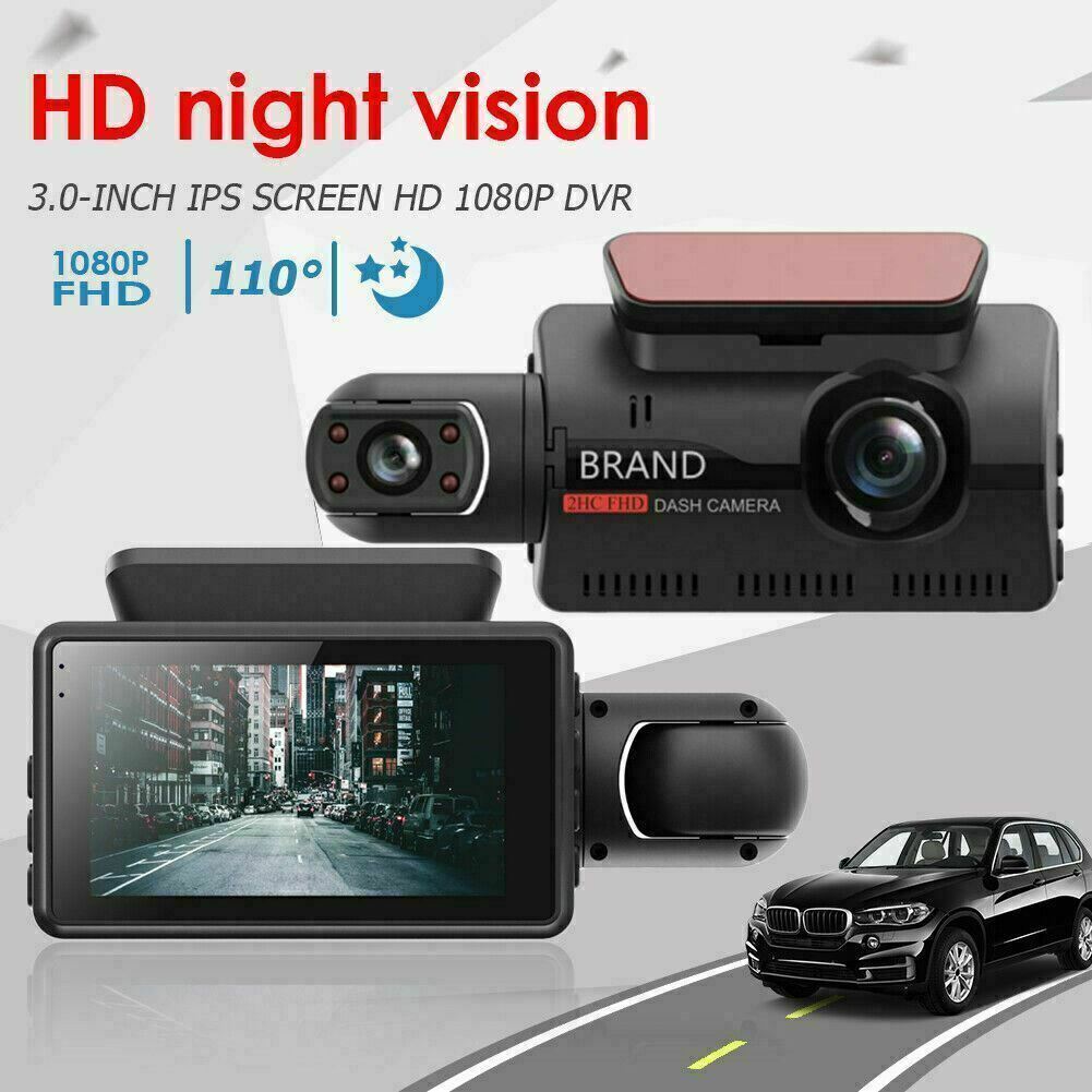 1080P Dual Lens Car DVR Dash Cam Video Recorder