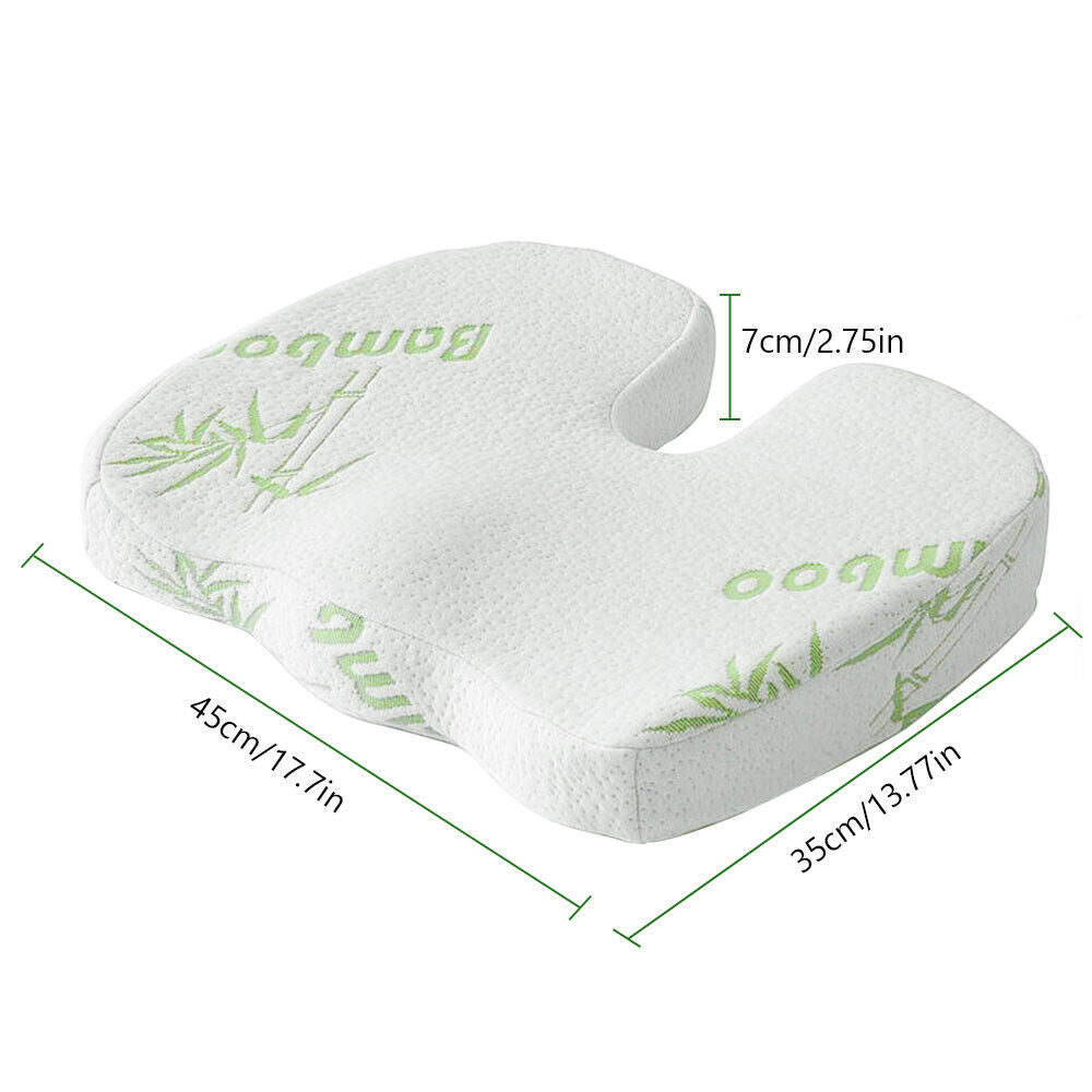 Memory Foam Seat & Back Cushion with Washable Cover