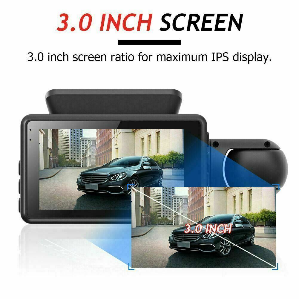 1080P Dual Lens Car DVR Dash Cam Video Recorder