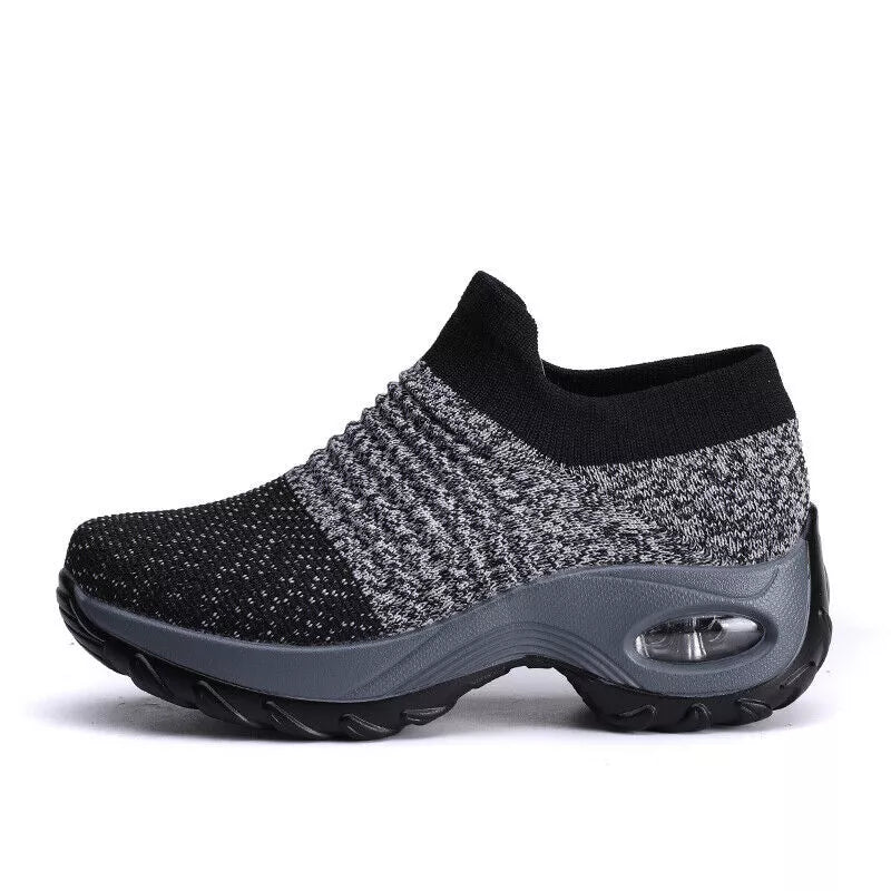Women's Slip-On Orthopedic Trainers | Air Cushion Comfort, Breathable Mesh & Non-Slip Sole for Everyday Wear and Active Lifestyle