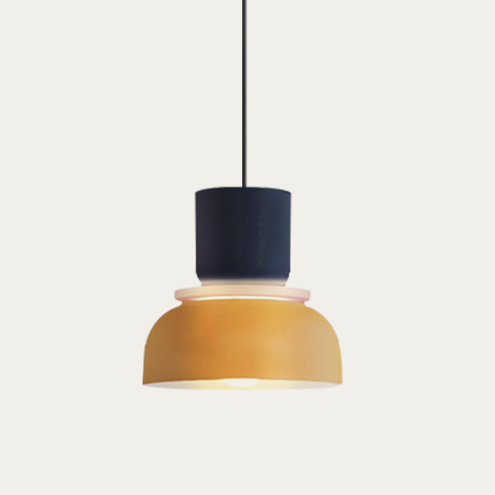 Nordic Color Block Pendant Light Fixture - Modern Hanging Lamp for Kitchen & Dining Room