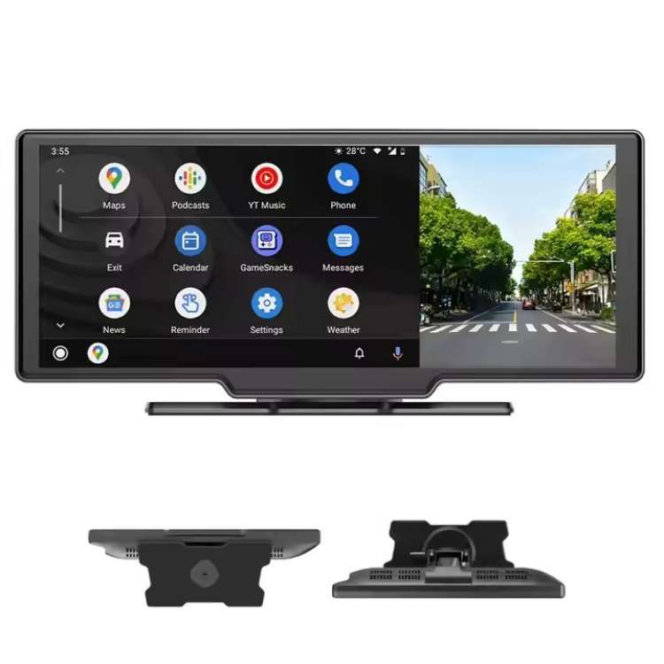 10.25” Wireless CarPlay & Android Auto Display | Ultra-Wide HD Screen for Easy Navigation & Hands-Free Calls in Your Car