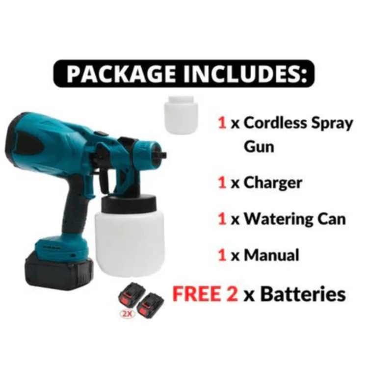 Cordless Paint Sprayer | PrecisionFlow Atomization, Ultra-Fine Spray Patterns for Home Projects and DIY Tasks