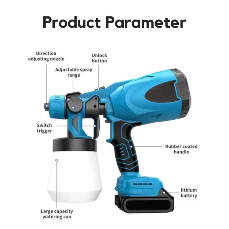 Cordless Paint Sprayer | PrecisionFlow Atomization, Ultra-Fine Spray Patterns for Home Projects and DIY Tasks