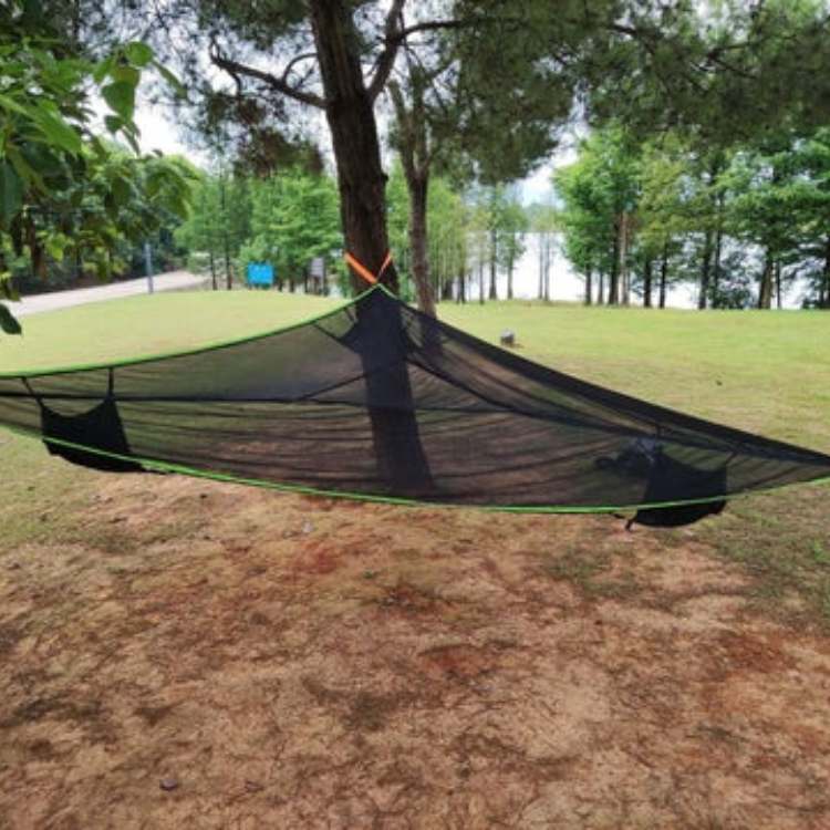 Triangle Mesh Camping Hammock | Spacious, Durable & Supports Up to 660 lbs for Outdoor Adventures