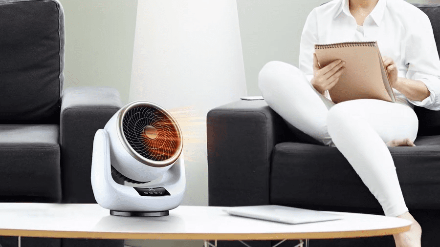 Portable Silent Air Circulation Fan | Remote Control, 360° Rotation & Adjustable Speed for Year-Round Comfort