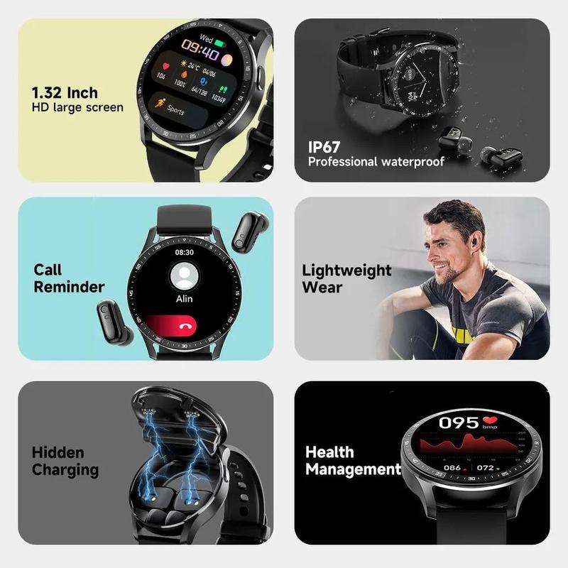 TrailBlazer Fitness Smartwatch w/ Earbuds