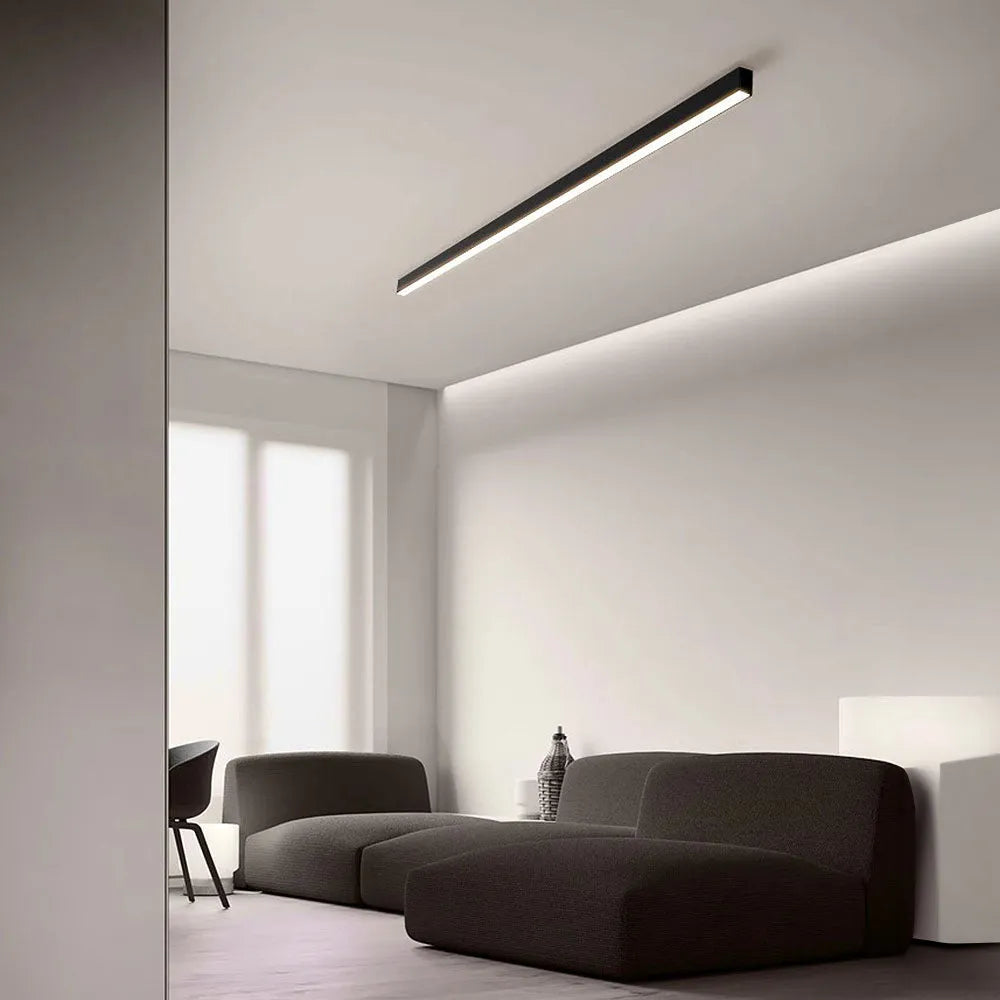 Edge Linear LED Flush Mount Ceiling Light – Stylish and Versatile Lighting Solution