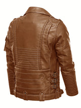 Men’s Multi-Color Biker Jacket – Stylish Motorcycle Outerwear
