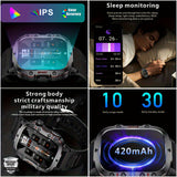 Merchpublic Rugged Smart Watch Wireless Call Waterproof
