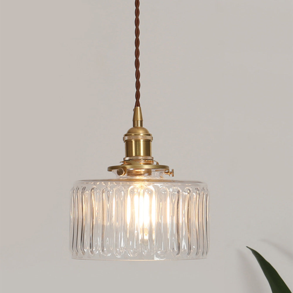 Vintage Crystal Pendant Light Fixture for Dining Room & Living Room Decor