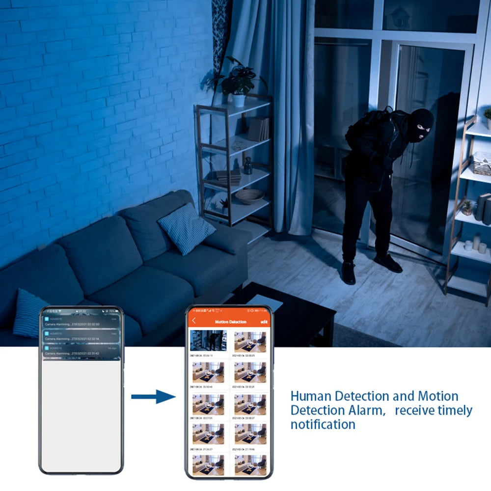 Hidden Spy Cam with 360° Foldable Lens - Wireless Mini Camera