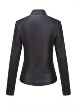 Women’s Casual Motorcycle Jacket – Simple & Versatile Everyday Outerwear