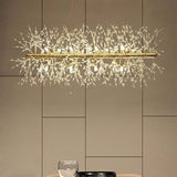 Lili Design LED Pendant Lights White Gold Metal Living Room Dining Room