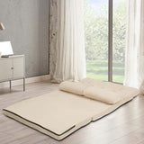 Floor Sofa 6-Position Adjustable, Foldable Lazy Sofa Sleeper Bed, Suede Cloth Cover, Floor Gaming Sofa Couch with 2 Pillows