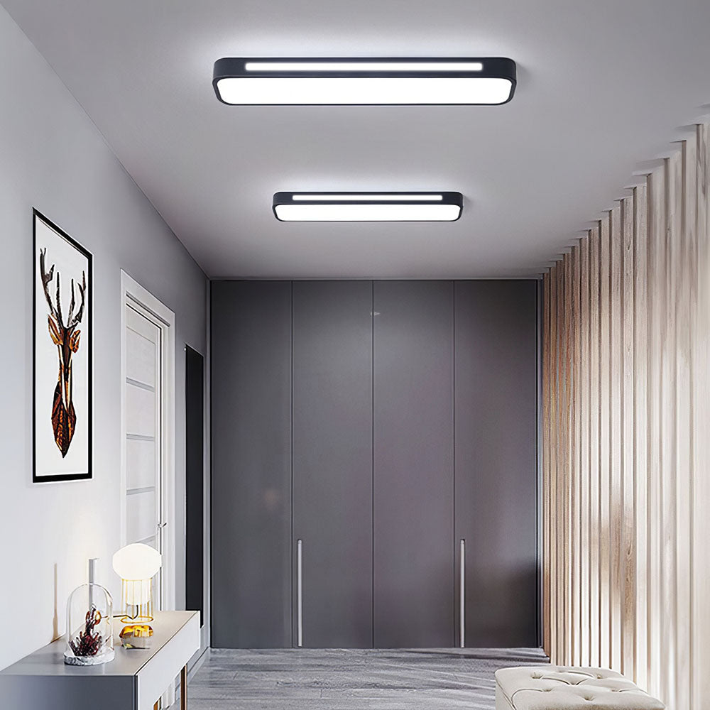 LED Ceiling Light Fixture - Nordic Minimalist Design - Long Linear Light for Modern Home & Office Spaces