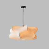 Wabi Sabi Silk Hanging Lamp - Japanese Style Pendant Light for Home Decor & Ambient Lighting