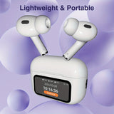 Smart Touch Screen Wireless  Earbuds, True Wireless Earphones Noise Cancelling Earbud