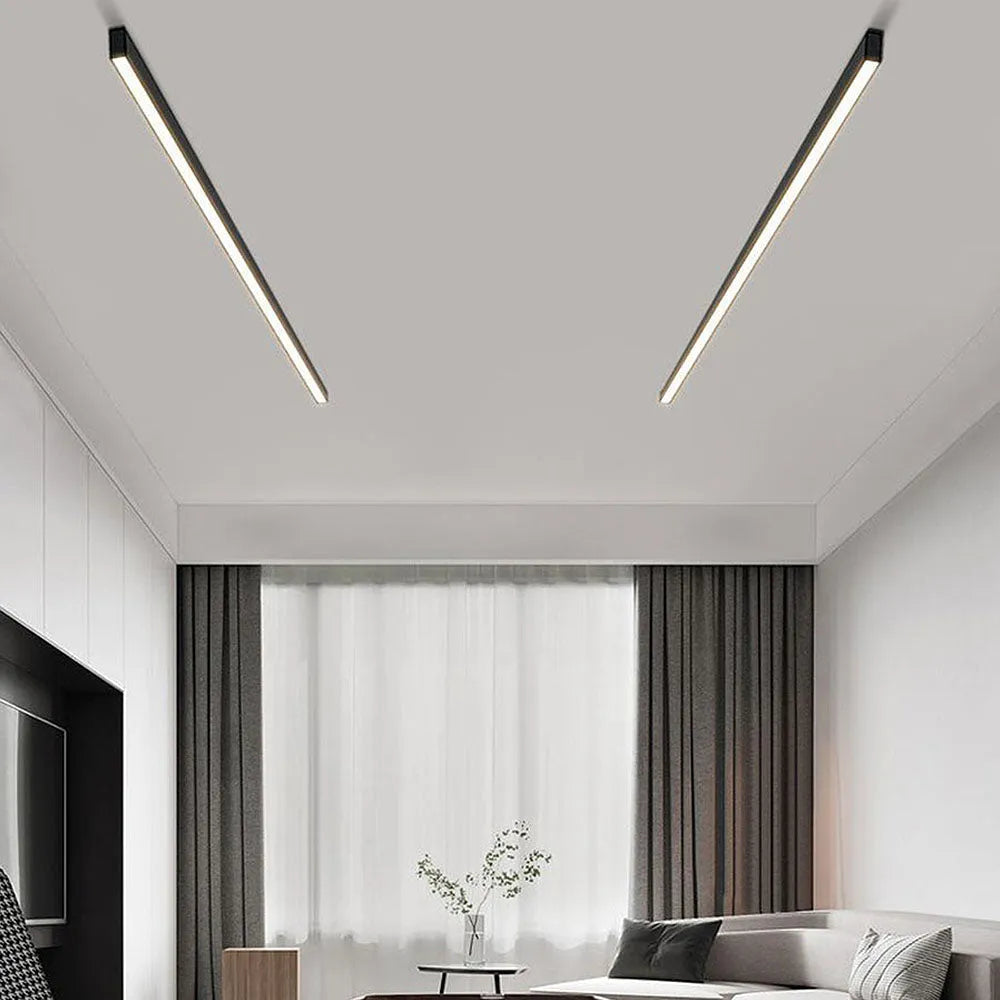 Edge Linear LED Flush Mount Ceiling Light – Stylish and Versatile Lighting Solution