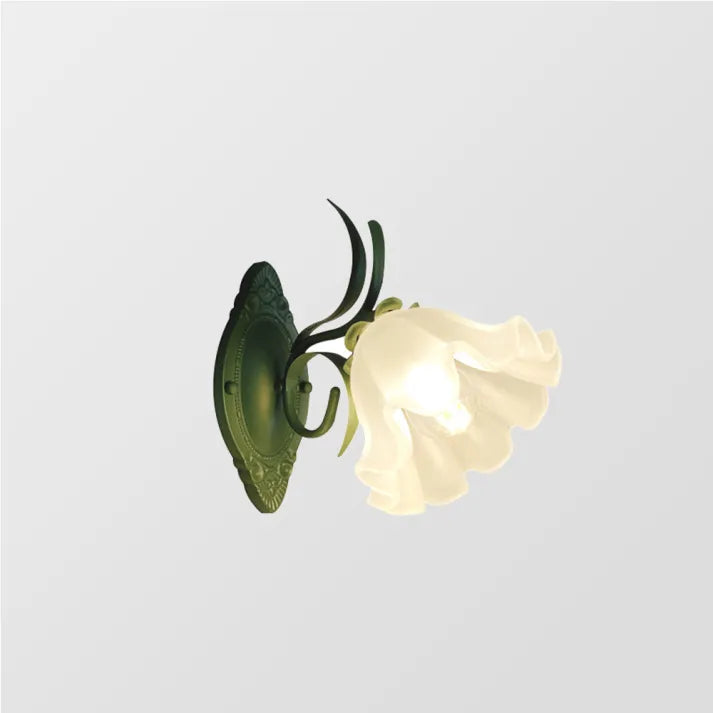LED Lily of the Valley Flower Wall Lamp - Decorative Floral Light Fixture for Living Room & Bedroom Decor