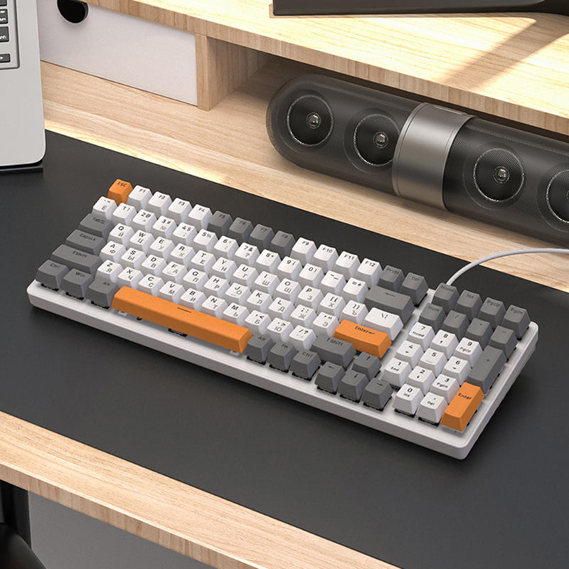 Mechanical Keyboard Gaming Russian Keyboard Retro Keycap – Merchpublic US