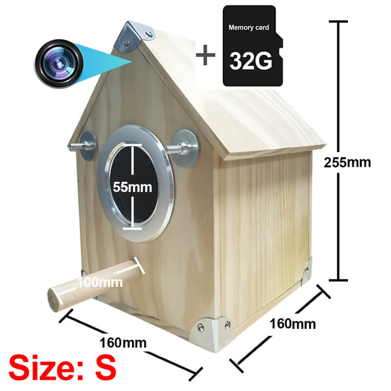 Bird Watching Nesting Feeder Nest Cam Box with Camera