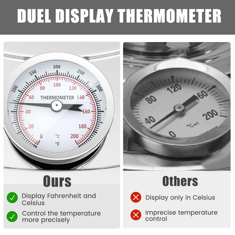 5/10 Gal 2 Pots Alcohol Still Home Brewing Kit, 40L Stainless Steel Water Alcohol Distiller, Wine Making Kit for Whiskey Brandy Beer