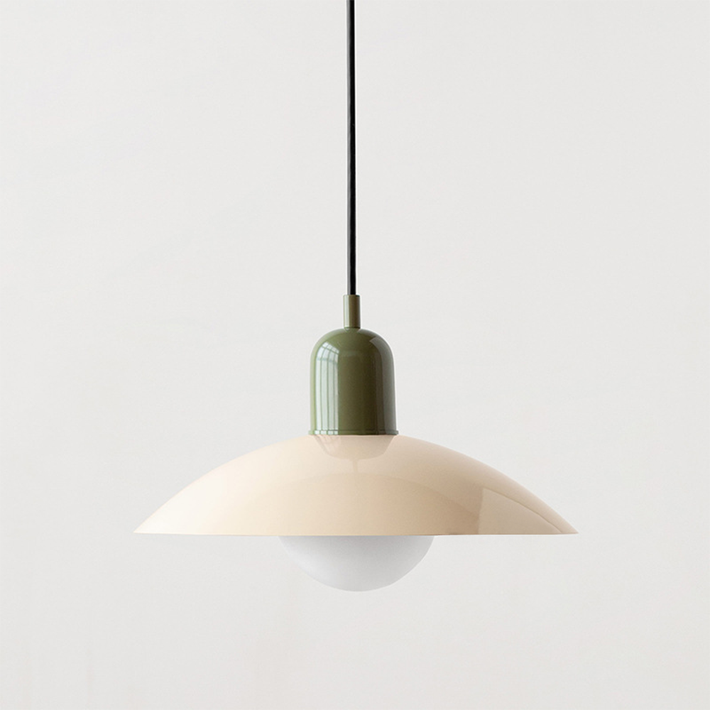 LED Bauhaus Pendant Light Fixture - Colorful Macaron Design for Kitchen, Dining Room & Modern Interiors