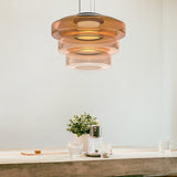 Bauhaus Style Glass Pendant Light Fixture for Kitchen Island & Dining Room