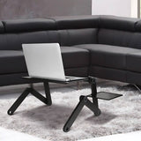 Adjustable Laptop Stand for Bed, Couch & Desk - Ergonomic Design with Cooling Function for Comfort and Productivity