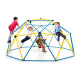 10 FT Geometric Dome Climber with Swing, Upgrade Jungle Gym Monkey Bar for Backyard, Outdoor Climbing Toys for Toddlers