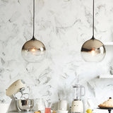 Light Master - Modern Globe Design Glass Pendant Lamp with LED Lighting for Kitchen and Dining Room
