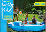 Elegant Family Pool, 10ft with 2 Inflatable Seats and Backrests