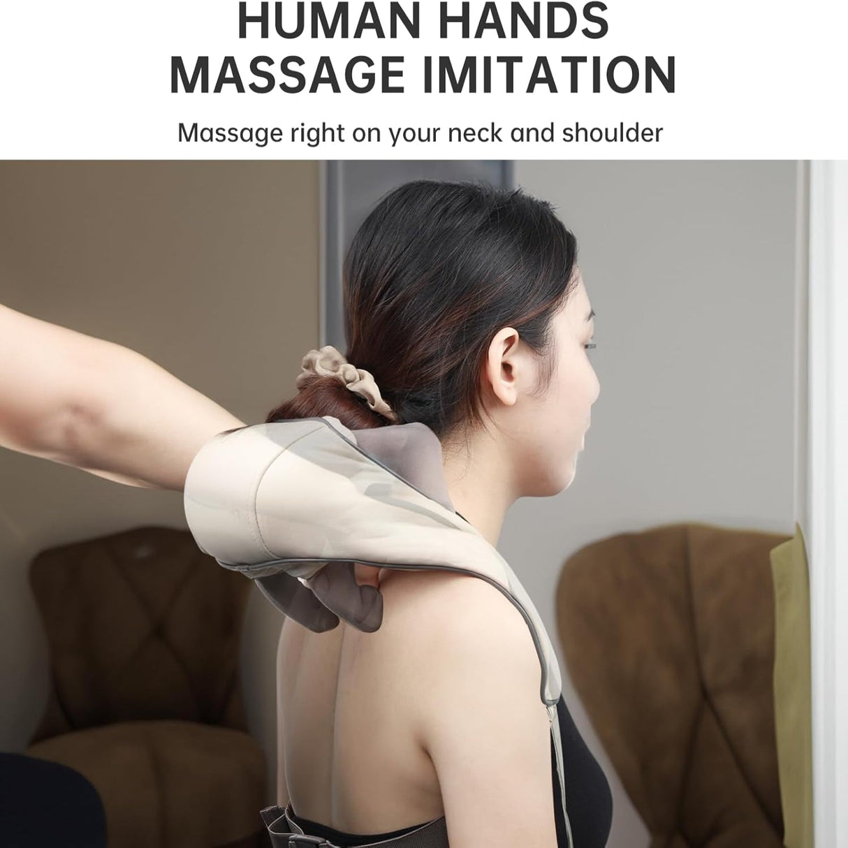 Heated Massage Chair with Back & Neck Cushion – Shiatsu Massage for Total Comfort