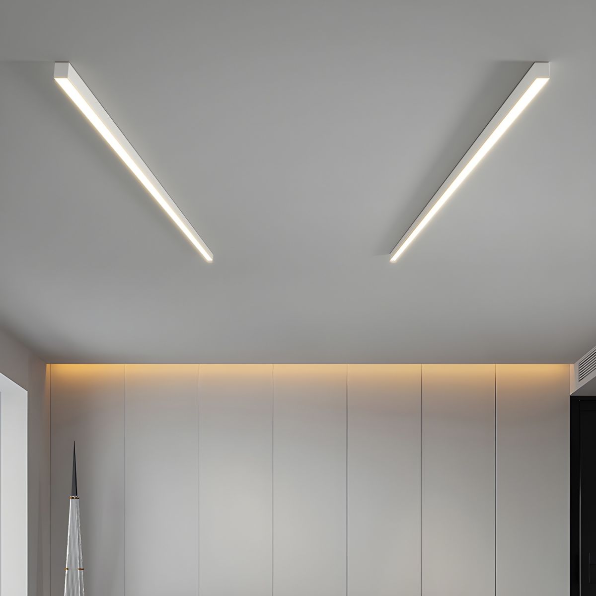 Edge Linear LED Flush Mount Ceiling Light – Stylish and Versatile Lighting Solution