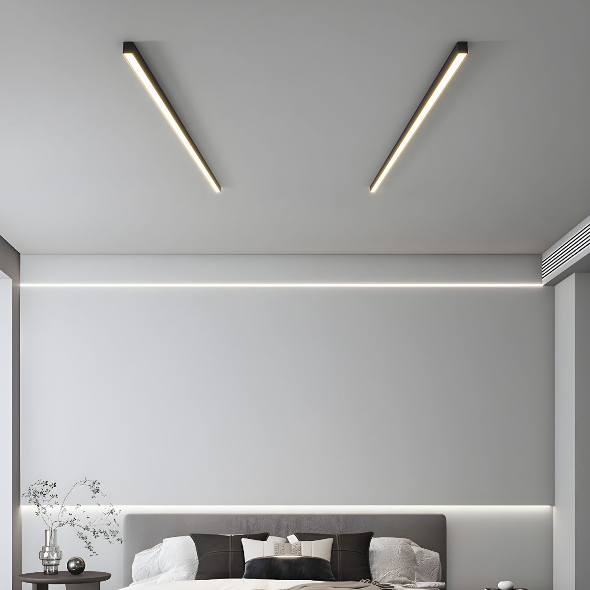 Edge Linear LED Flush Mount Ceiling Light – Stylish and Versatile Lighting Solution