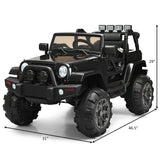 Kids Ride on Car 12V Battery Powered Electric Riding Toy Truck with Remote Control & LED Lights