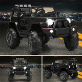 Kids Ride on Car 12V Battery Powered Electric Riding Toy Truck with Remote Control & LED Lights