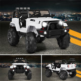 Kids Ride on Car 12V Battery Powered Electric Riding Toy Truck with Remote Control & LED Lights