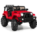Kids Ride on Car 12V Battery Powered Electric Riding Toy Truck with Remote Control & LED Lights