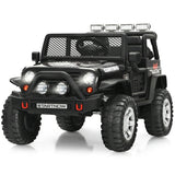 Kids Ride on Jeep Car 12V Battery Powered Electric Riding Toy Truck with Remote Control, Lights & Music