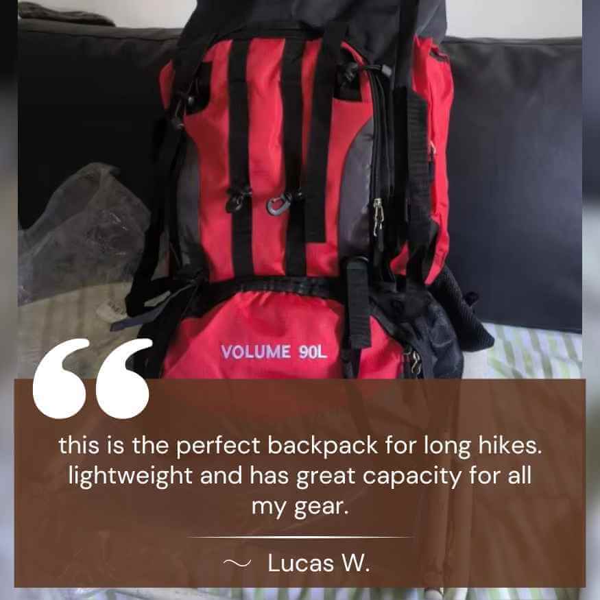 90L Waterproof Hiking Backpack - Ultra-Lightweight Travel Pack for Outdoor Adventures & Camping