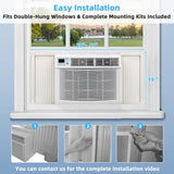 15000 BTU Quiet Window Air Conditioner with Remote & ECO Mode, Energy Star Certified 3-in-1 Window AC Unit with Dehumidifier