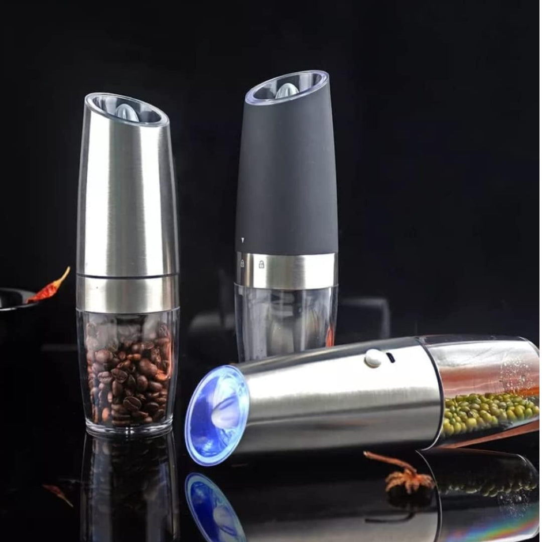 Electric Salt and Pepper Mill Set | Automatic, Adjustable Grind & LED Light for Modern Kitchens
