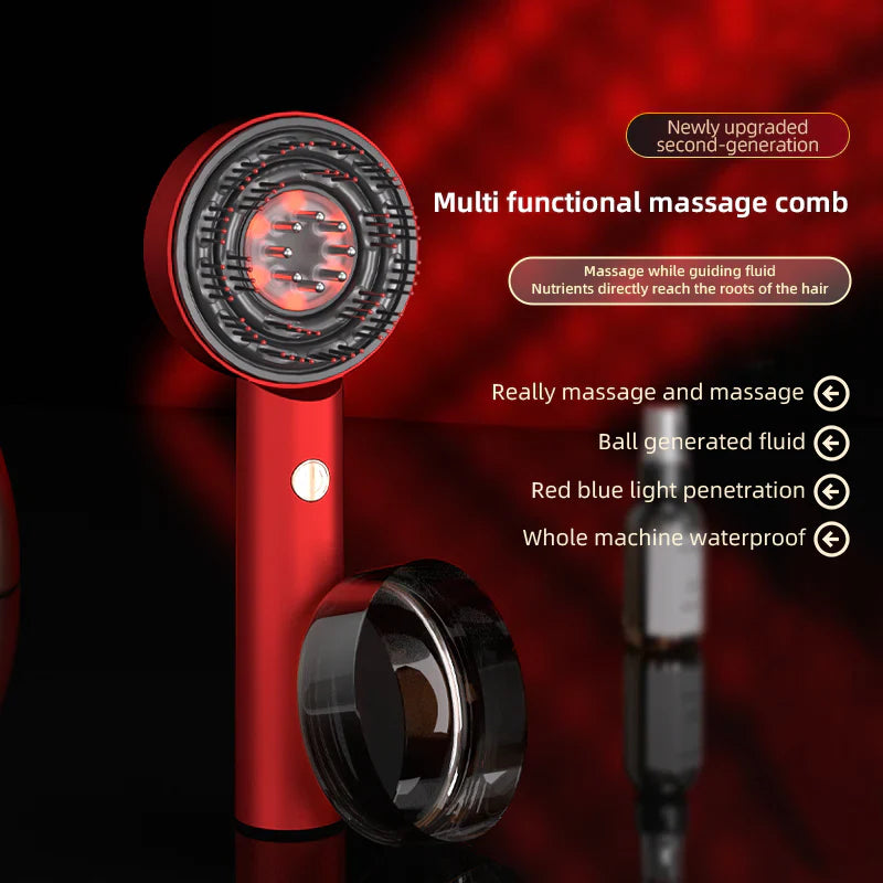 Scalp Massaging Brush with Red Light Therapy | Promotes Hair Growth & Relieves Scalp Tension for Healthier Hair