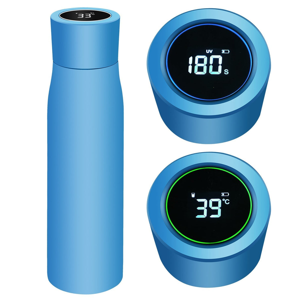Aquyn UV Light Water Bottle – Smart Water Bottle with UV Sterilization for Clean Drinking Water
